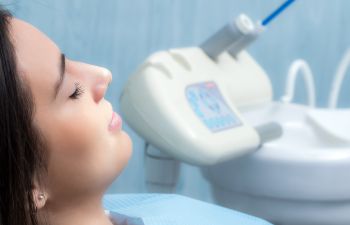 woman under dental sedation