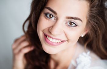 young beautiful woman with perfect smile